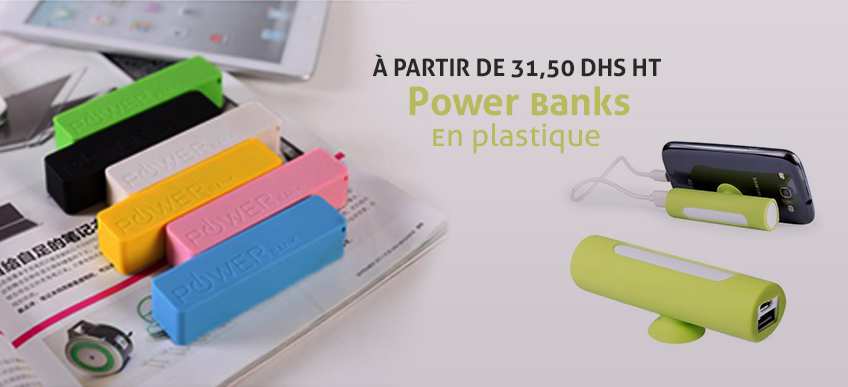 power bank maroc  perso plastique